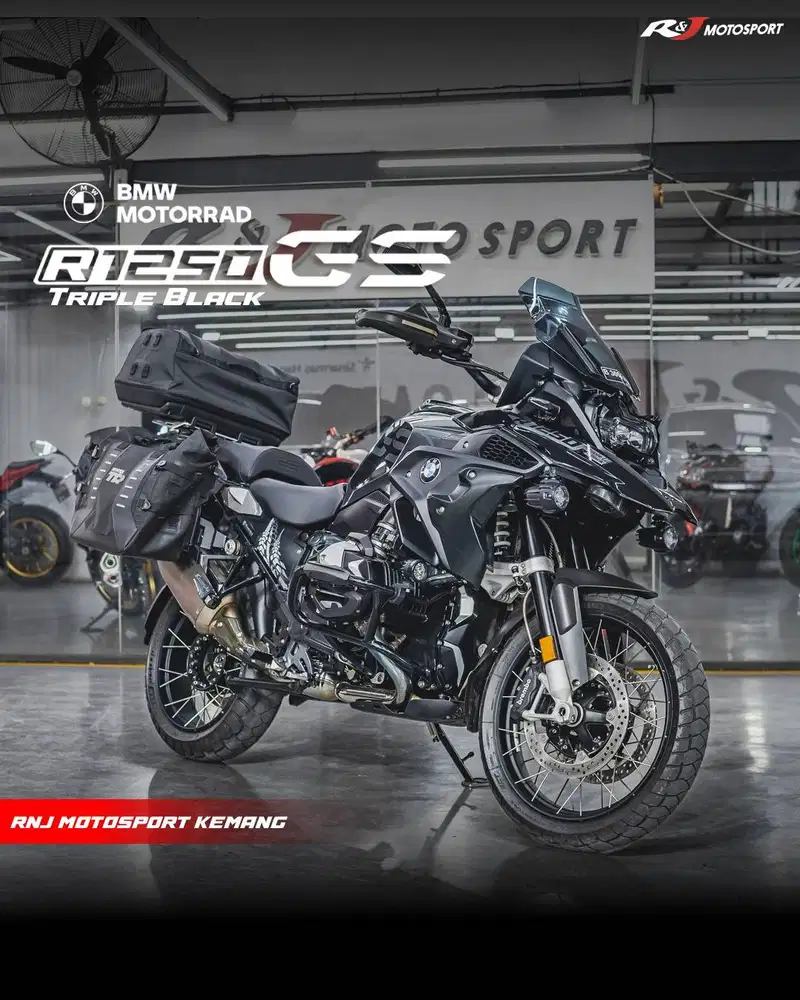 BMW GS 1250 K50 K51 1200 Triple Black 2023 Akrapovic Shad Bags