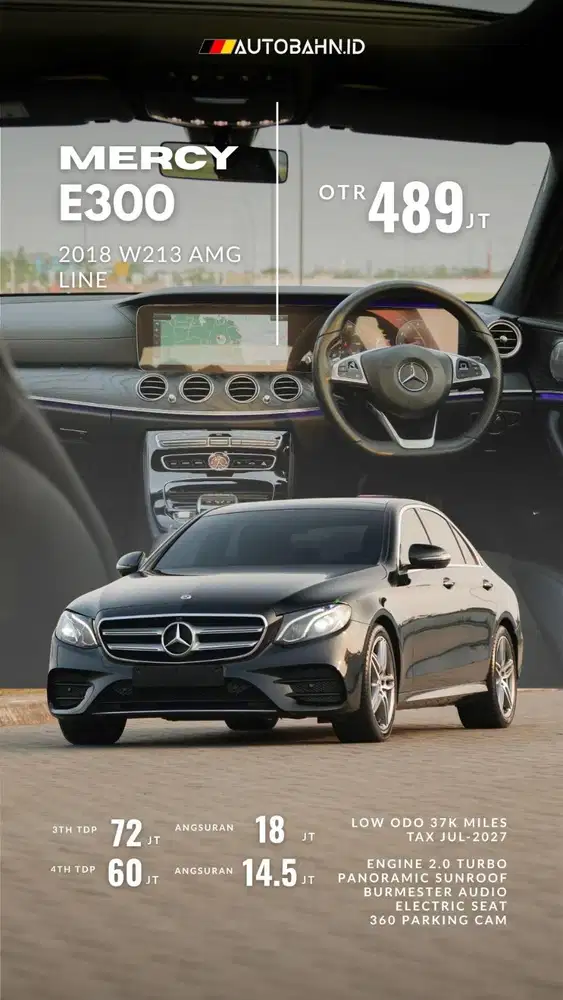 Mercedes Benz E300 AMG Line 2018 (W213)