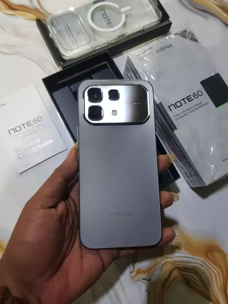 infinix not 60 5G 8/256 fulset like new
