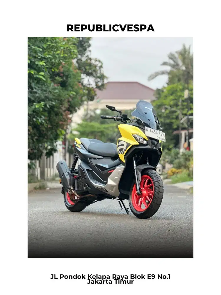 APRILIA SR GT 200 S TH 2024 WARNA STREET GOLD MATTE PERFECT CONDITION