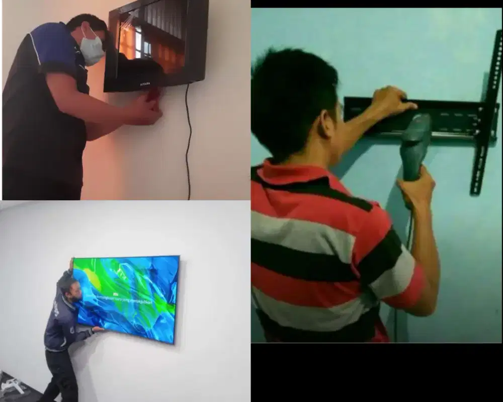 Braket +pasang atau jasa pasang terima rapih breket bracket led tv