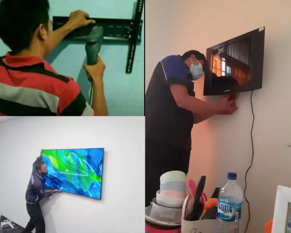 Braket +pasang atau jasa pasang terima rapih breket bracket led tv