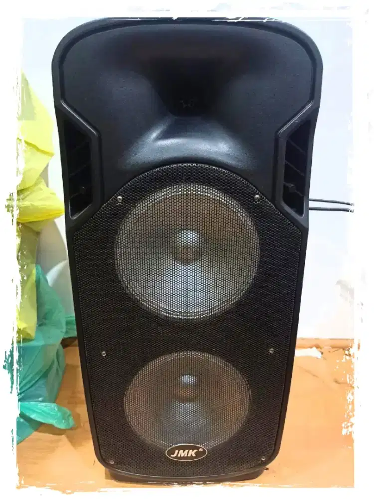 Sepeaker portable 2x10 bisa blutut