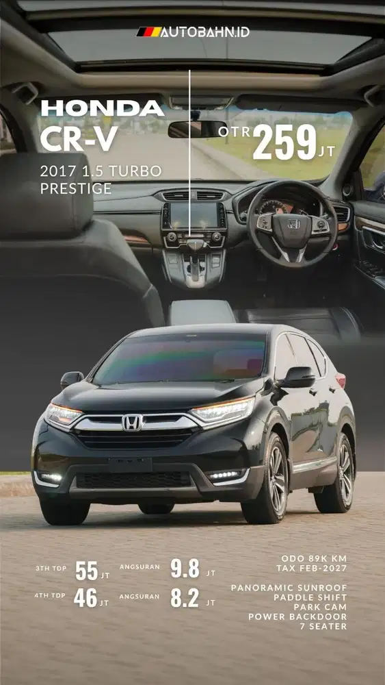 Honda CRV Turbo 1.5 Prestige 2017