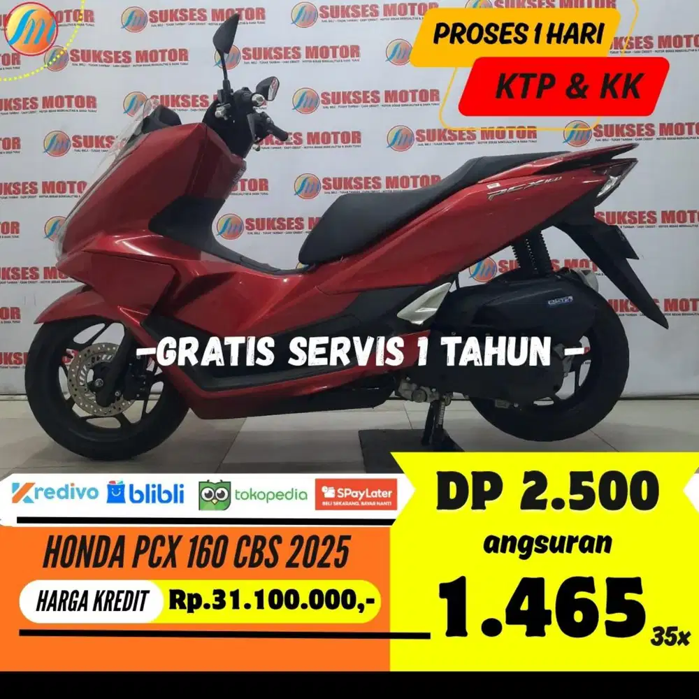 HONDA PCX 160 CBS 2025 KREDIT MURAH ANGSURAN TERJANGKAU BERGARANSI
