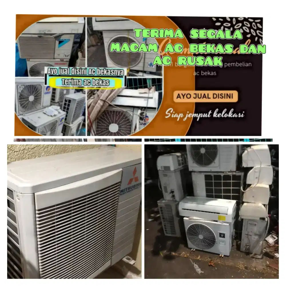 Terima ac bekas rusak
