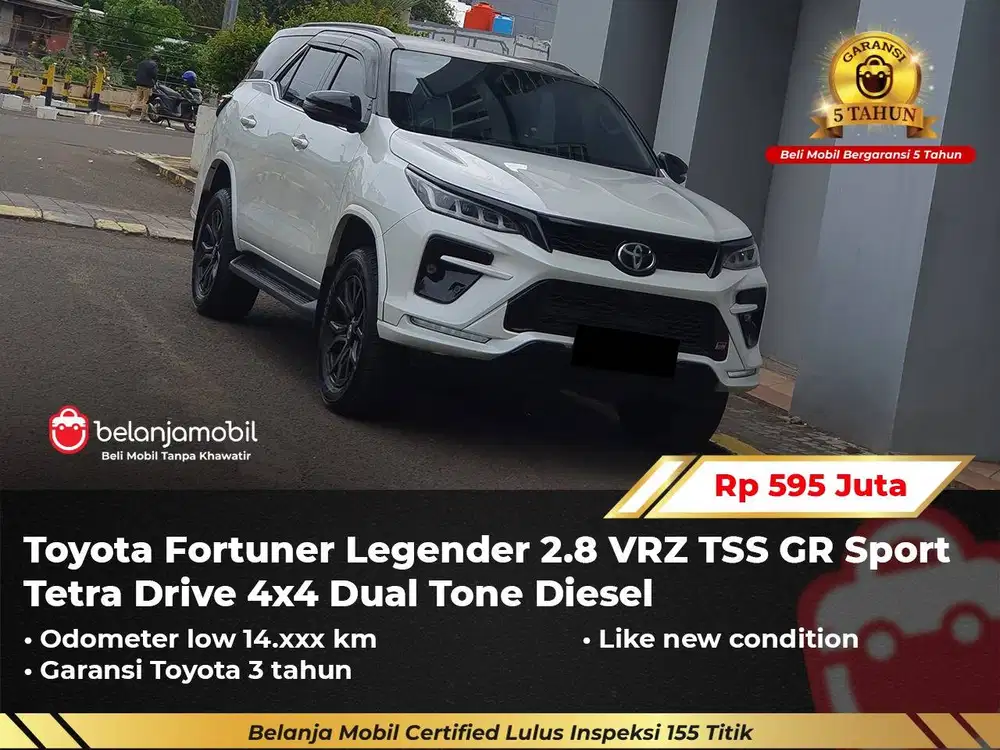 [ 4x4 ] Toyota Fortuner Legender 2.8 VRZ TSS GR Tetra Drive 2025/2026