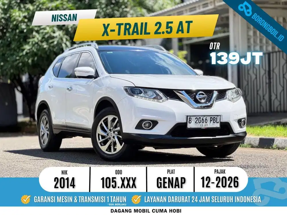Nissan XTrail 2.5 AT T32 Putih Metalik AT 2014