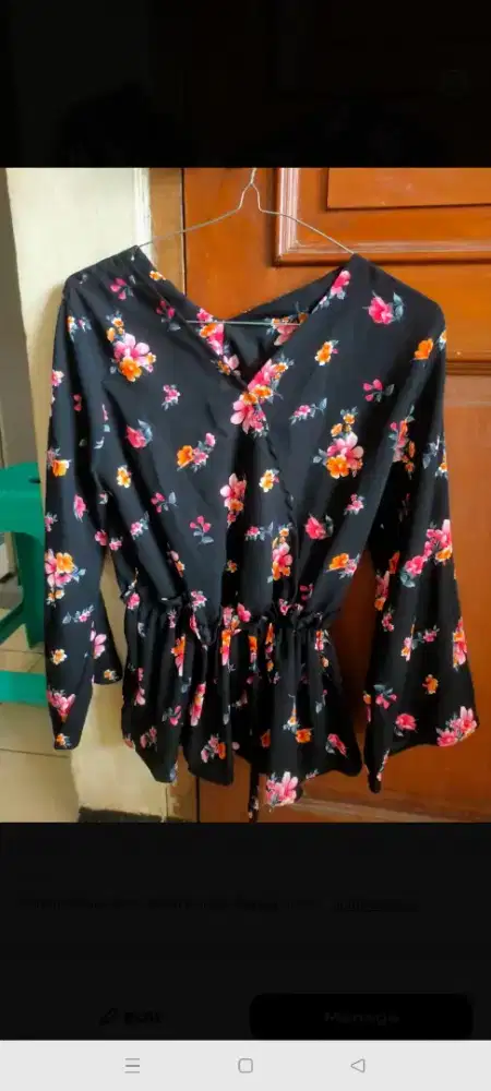 Blouse Wanita Motif bunga