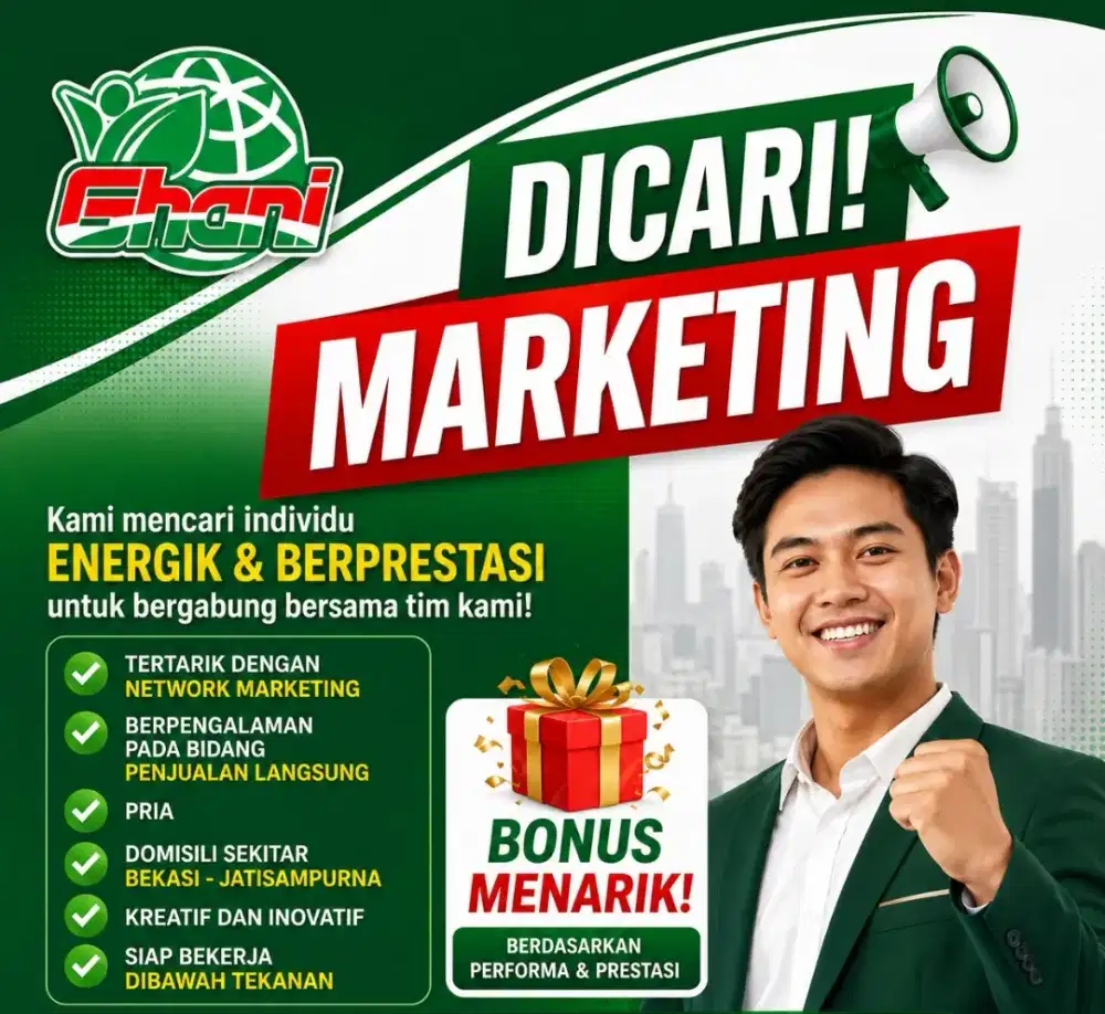 Lowongan kerja, Marketing produk herbal