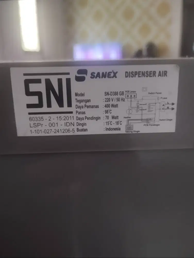 Sanex, Tempat Air Minum, 1 Tahun