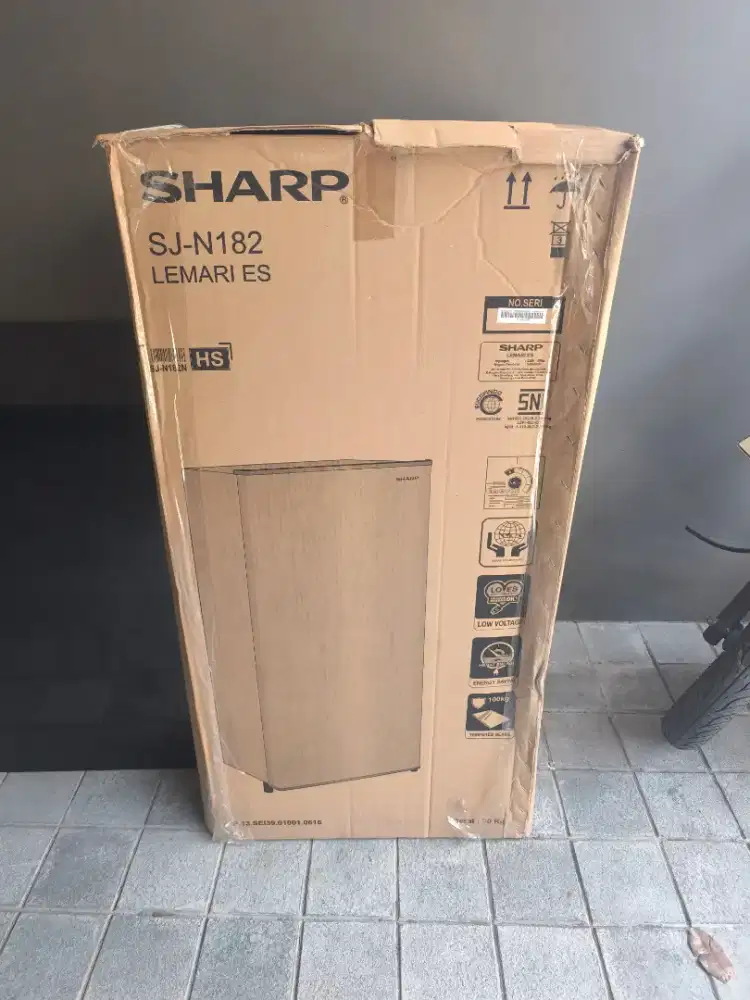 Kulkas Sharp 1 Pintu, N-182, second rasa baru
