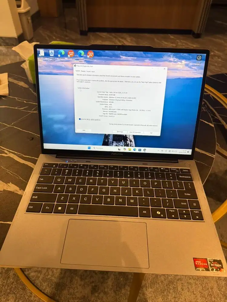 Laptop advance workmate ryzen5-3500U
