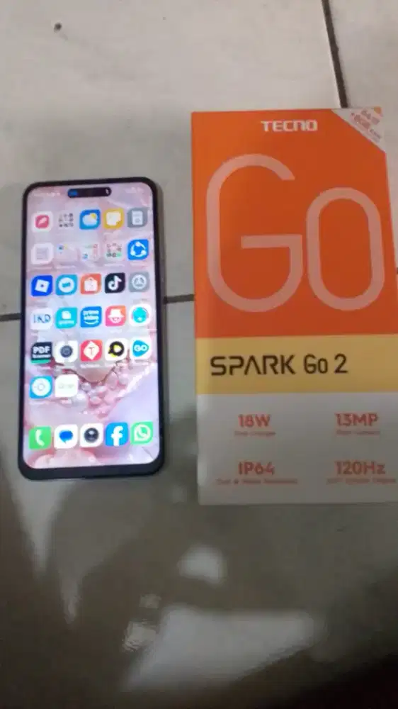 SPARK GO 2 RAM 4+4/64GB FULLSET ORI