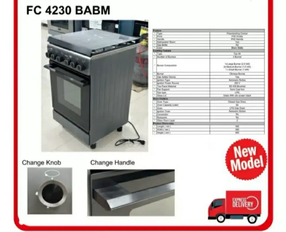 Freestanding Cooker