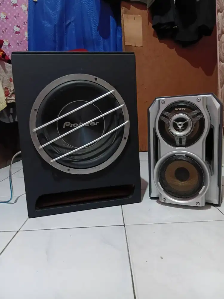 Subwofer 12 inci & speaker 6 inc