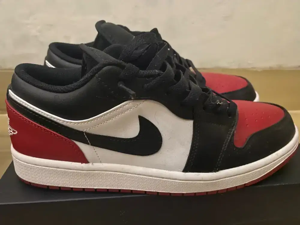 Air jordan 1 low white/black-varsity red-white