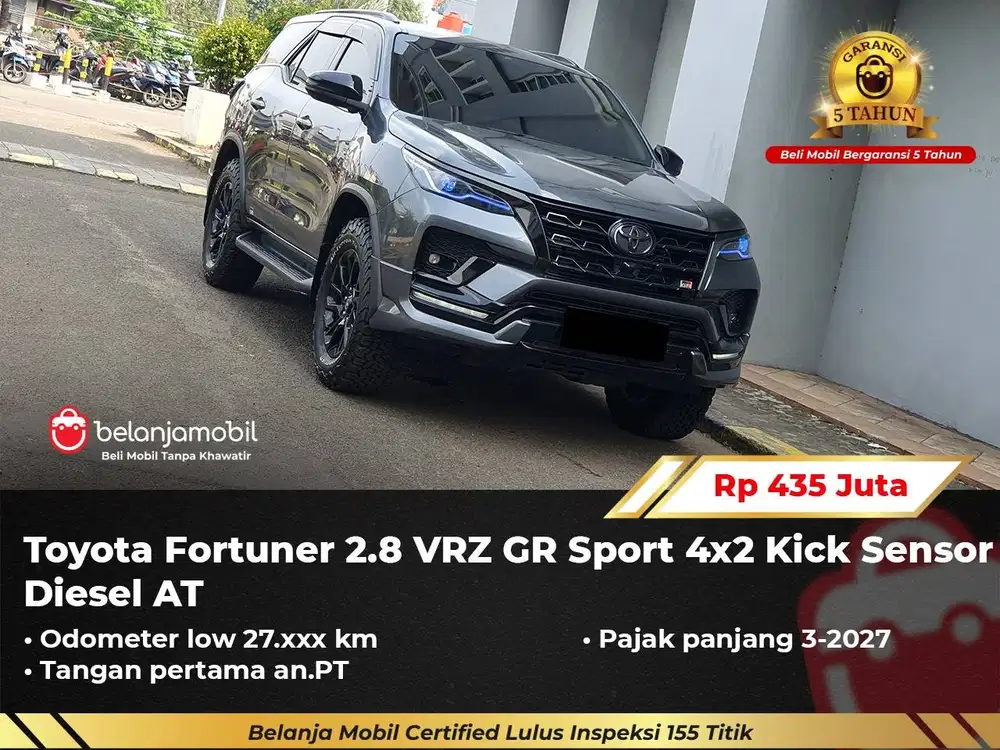 [ GARANSI 5TH ] Toyota Fortuner 2.8 VRZ GR Sport Diesel 2023/2024