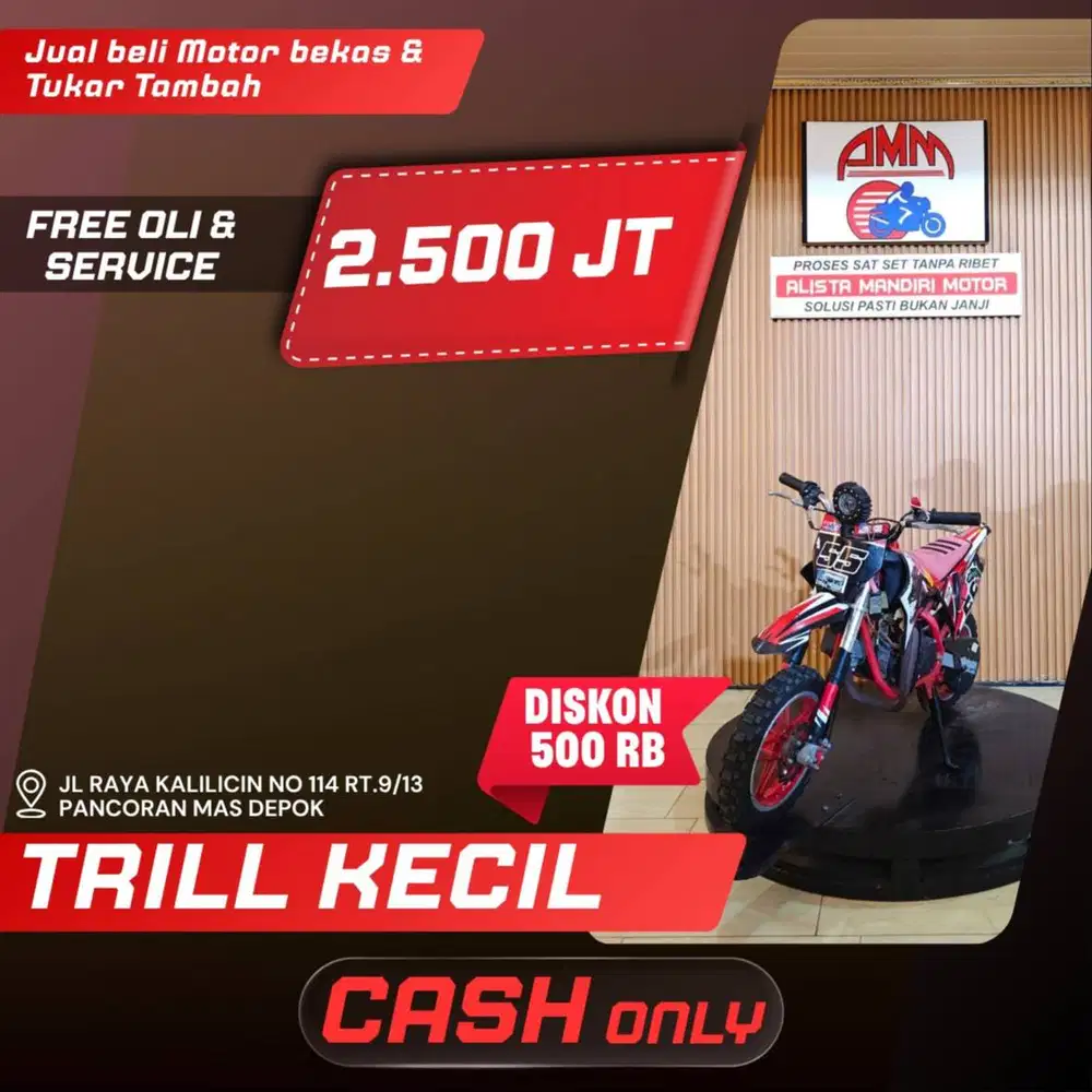 TRILL KECIL CC 0% KREDIVO TOKPED SPAYLETTER INDODANA GOPAYLETTER MOHO