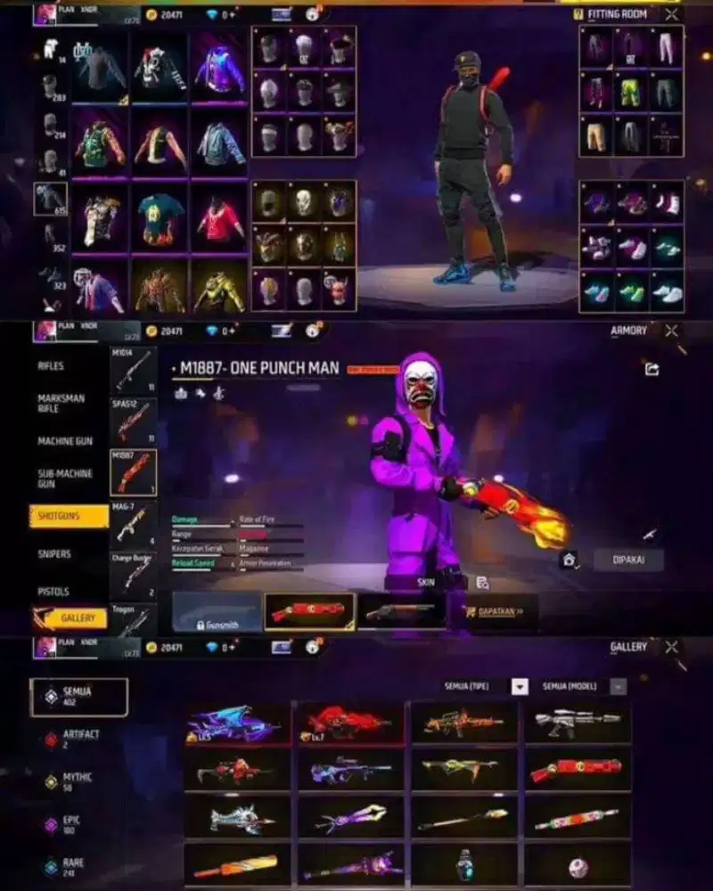 Ready jual akun epep free fire murah Aman dan Tepercaya