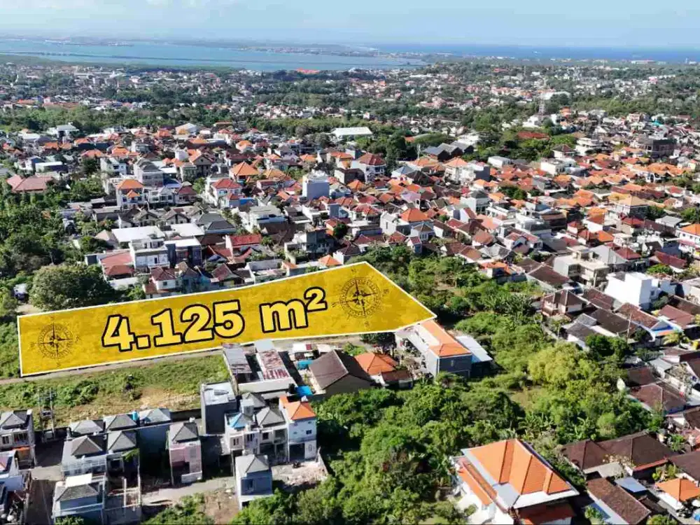 Tanah Melebar Samping View Laut Lantai Dua Jimbaran Bali
