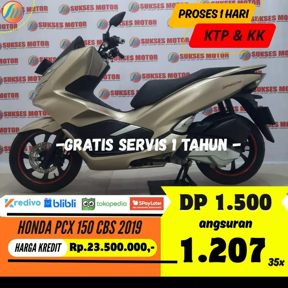 HONDA PCX 150 CBS 2019 KREDIT MURAH ANGSURAN SANGAT RINGAN BERGARANSI