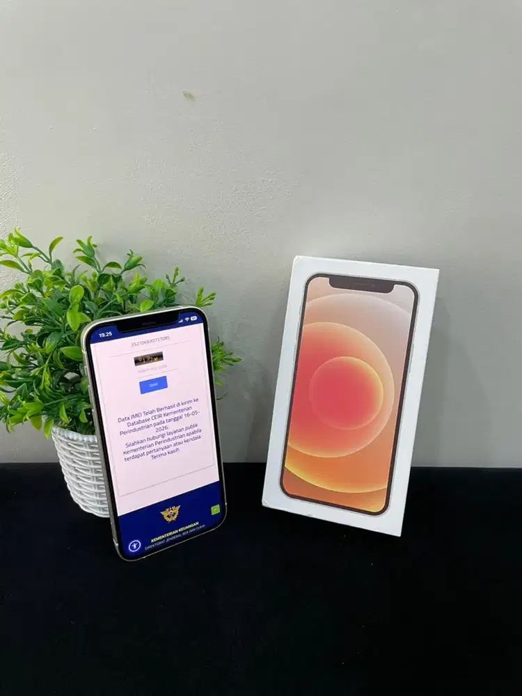IPhone 12 128GB White mulus Fullset BH 100% 3Utool 100 Cukai Dual On