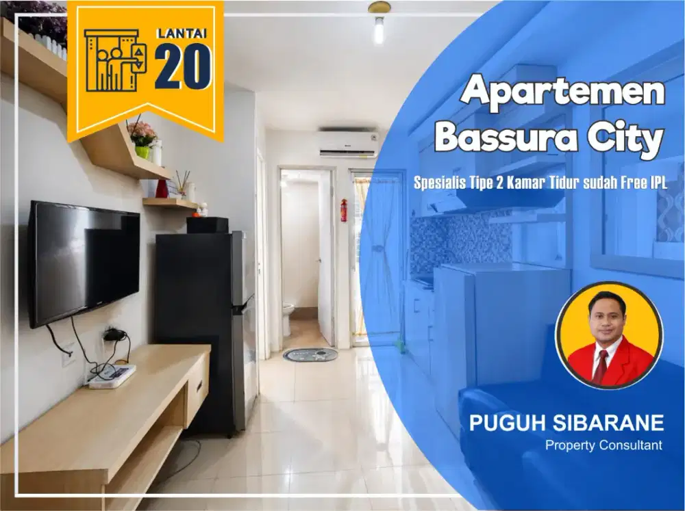 Apartemen Bassura City 2 Bedroom Furnished include IPL