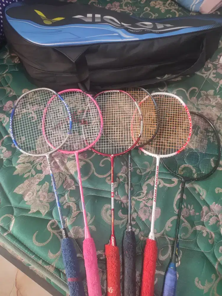 Jual raket 6 pcs + tas