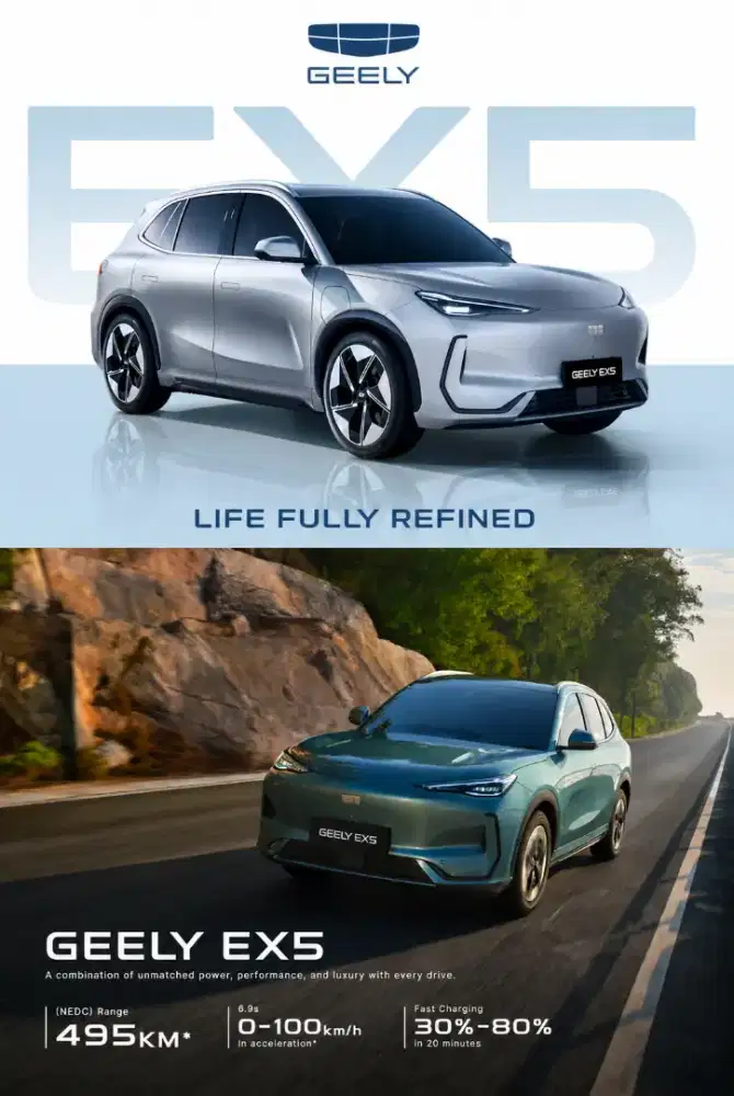 Geely EX5 SUV-Listrik Premium