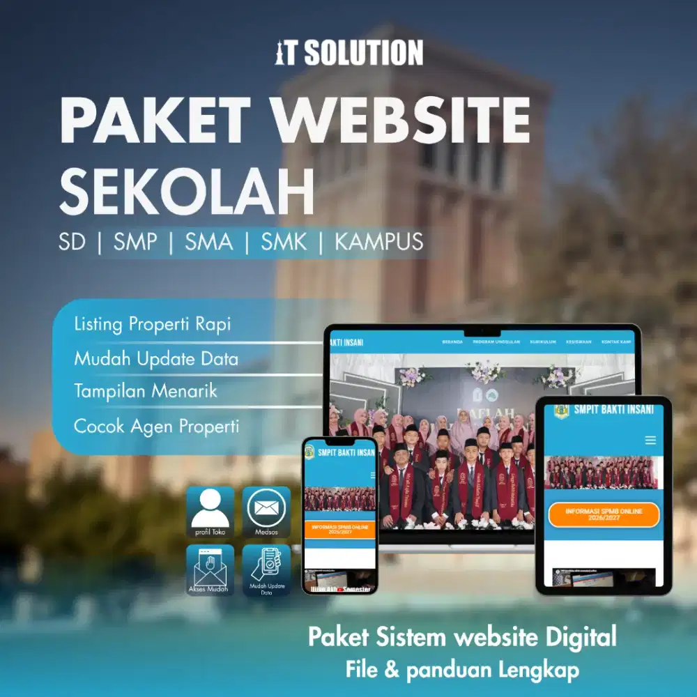 Paket Website Sekolah Siap Pakai