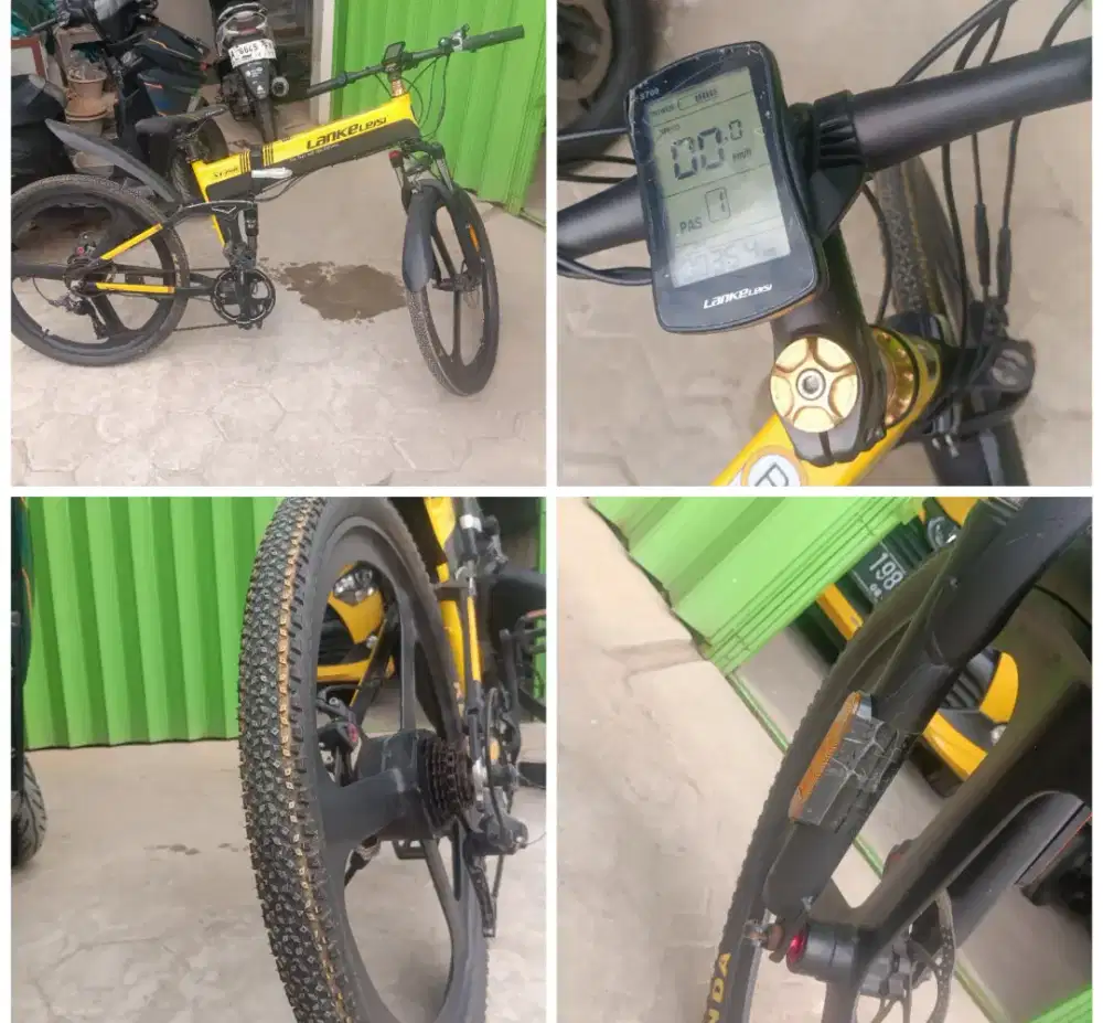 Sepeda listrik Lankeleisi xt750 kuning Bisa pakai