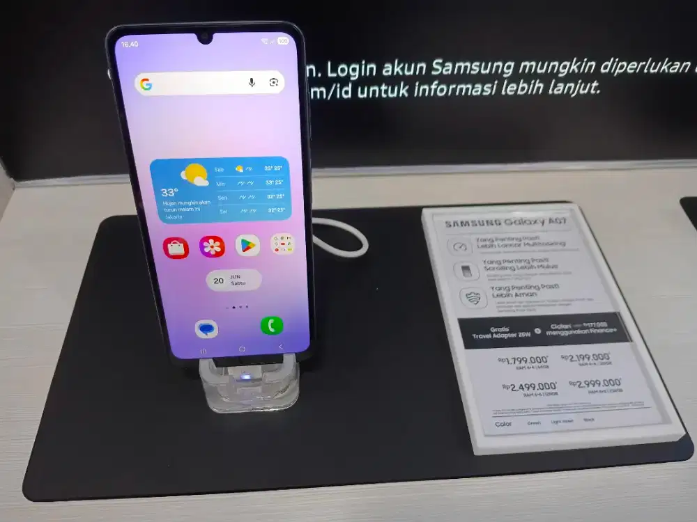 Samsung A07 Ternurah