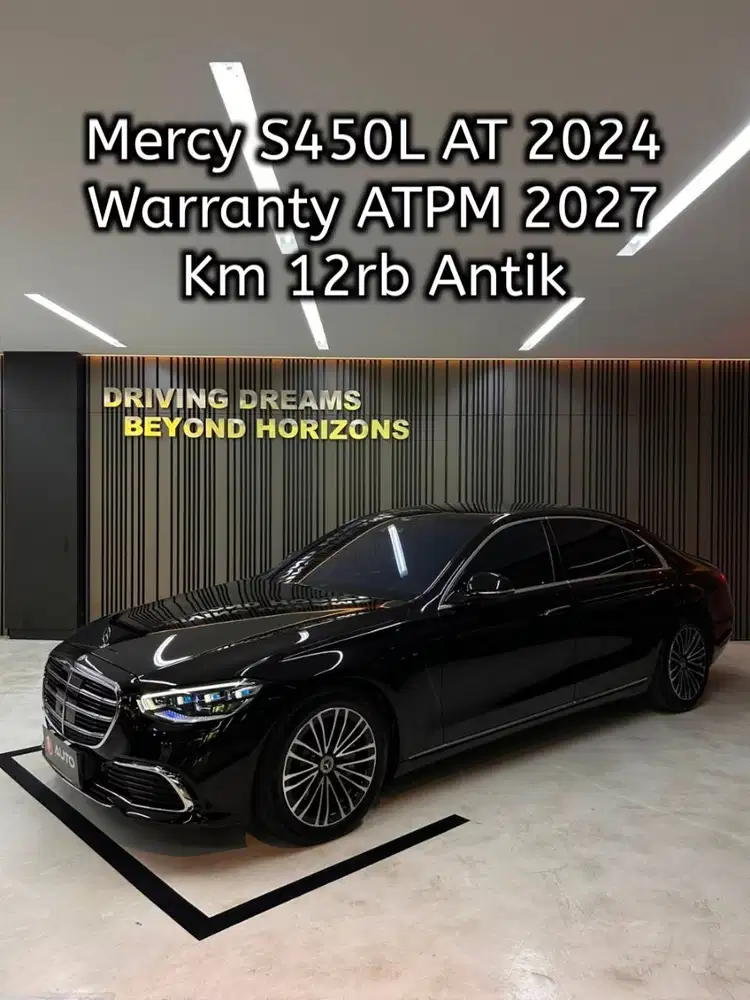 Mercedes Benz S450 2024 Hitam S450L AT Mercy Km12rb Nik 2023 B20JHA