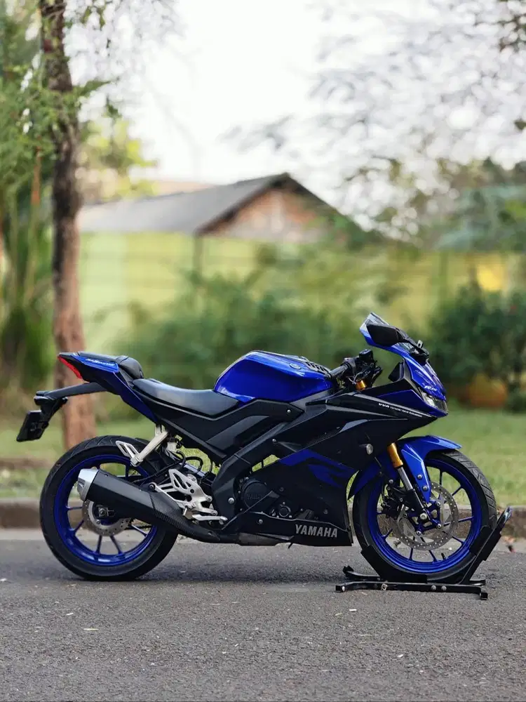 YAMAHA YZF R15 V3 2020 BLUE RACE KM 10K PAJAK ON SIAP TOURING