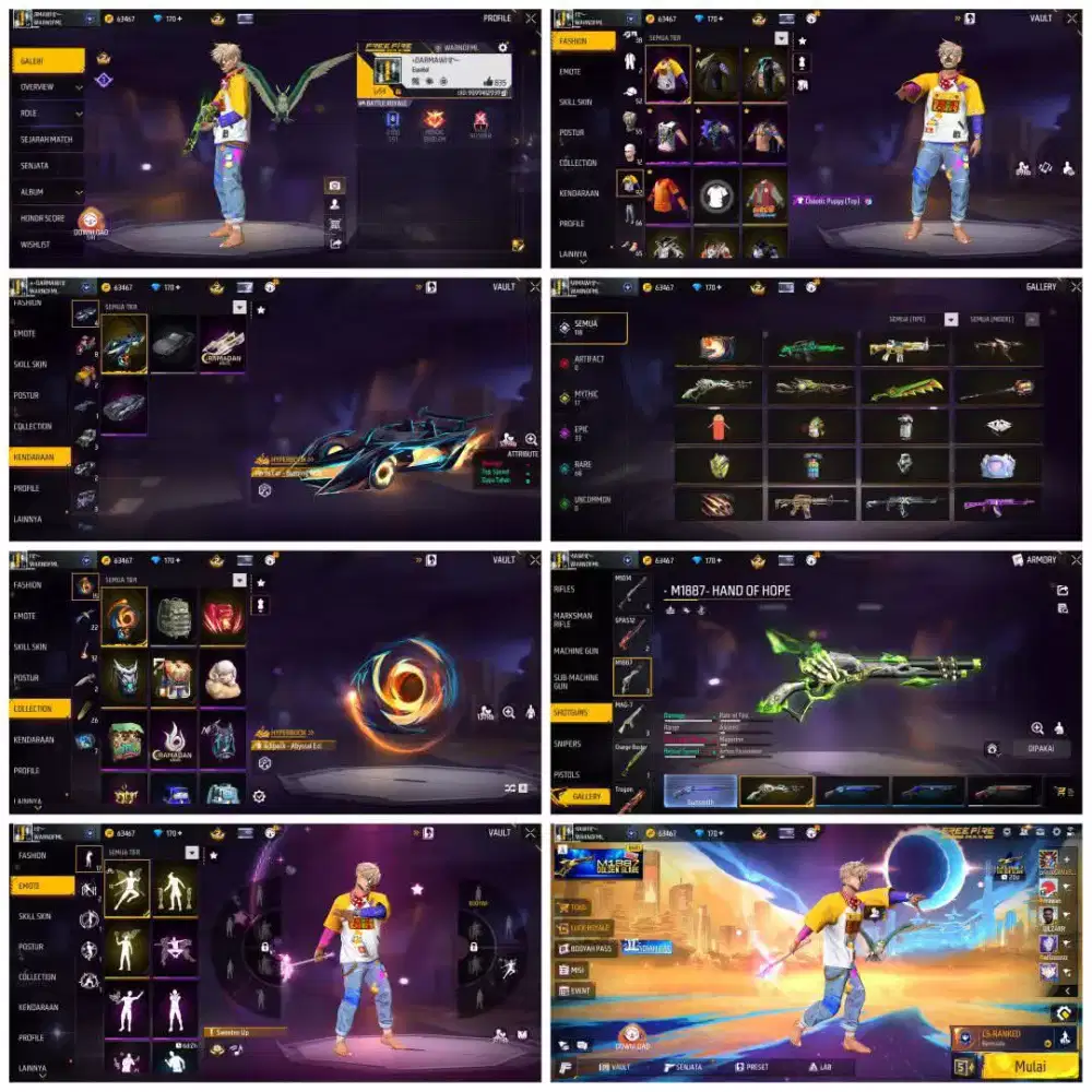 Ready jual akun ff epep free fire murah Aman dan Tepercaya