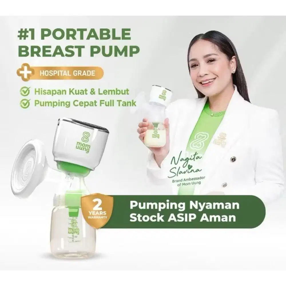 Mom Uung Pompa Asi Portable Dual Mode Breast Pump Hospital Grade