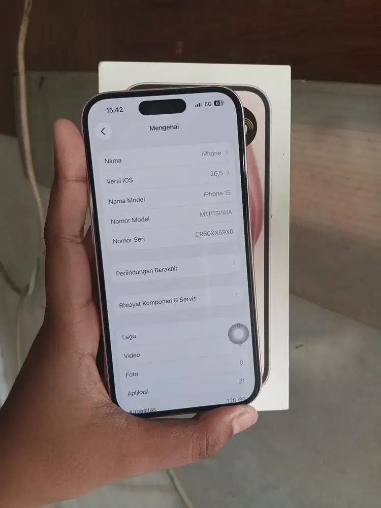 iPhone 15 128GB Pink ex iBox (PA/A)
