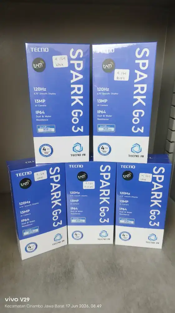 Tecno Spark Go3 4+4/128 baru spesial promo