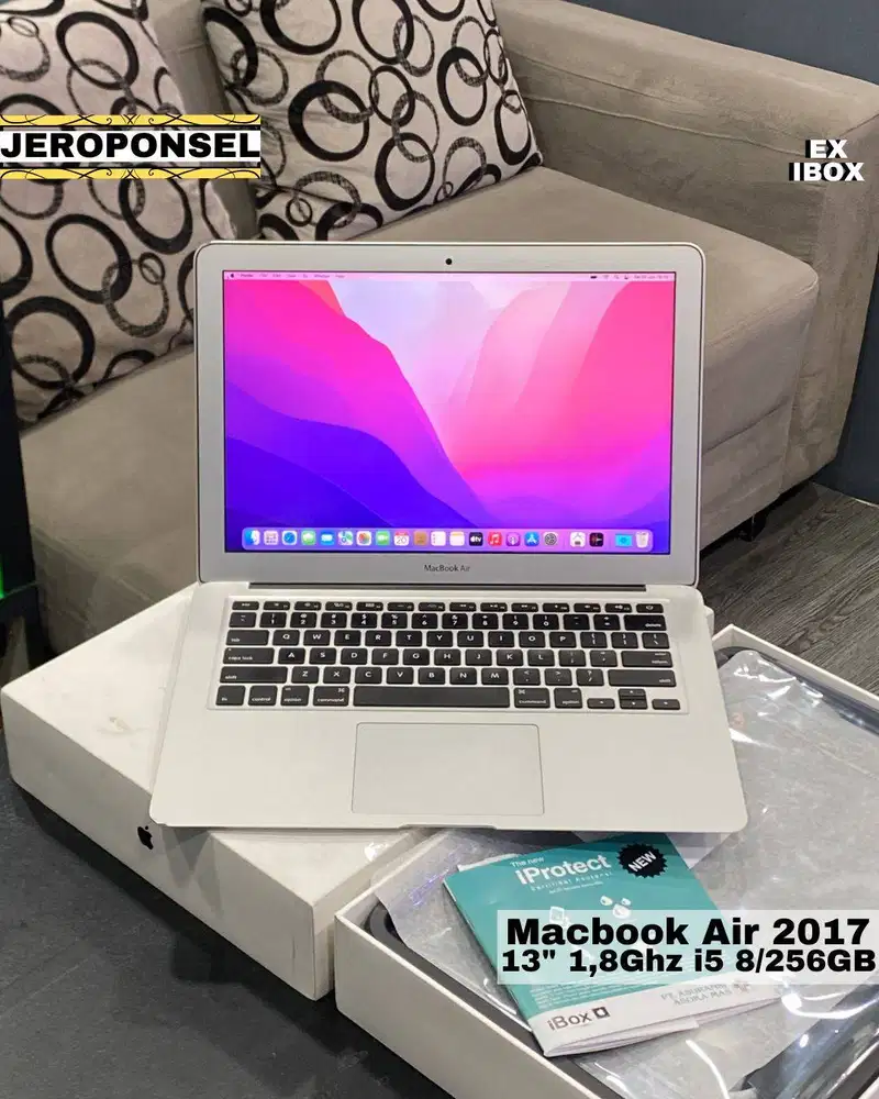 MACBOOK AIR 2017 256GB EX IBOX CC RENDAH FULL SET ORIGINAL