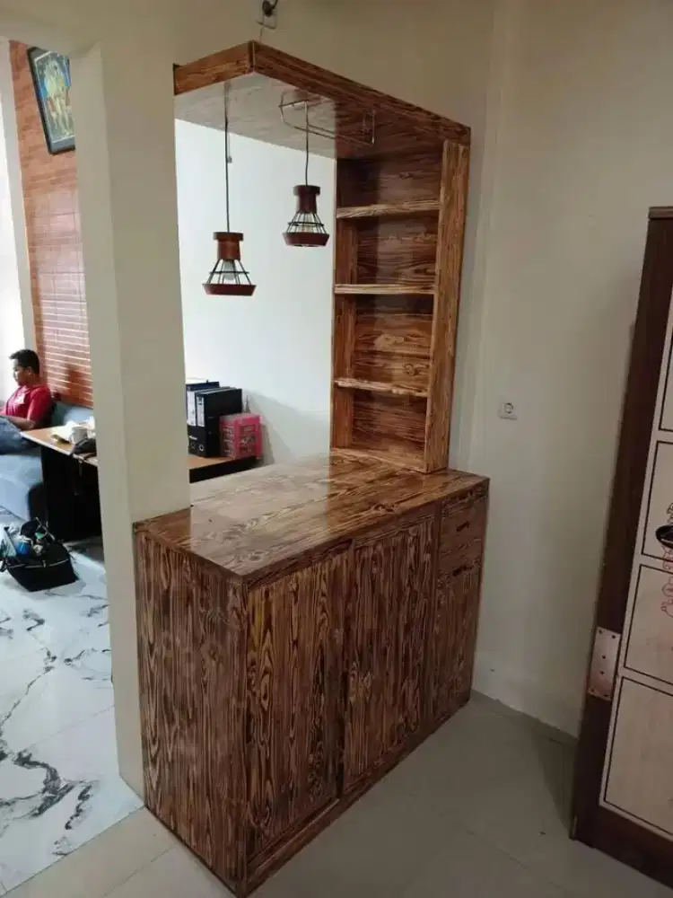 Meja Minibar minimalis,jati belanda.