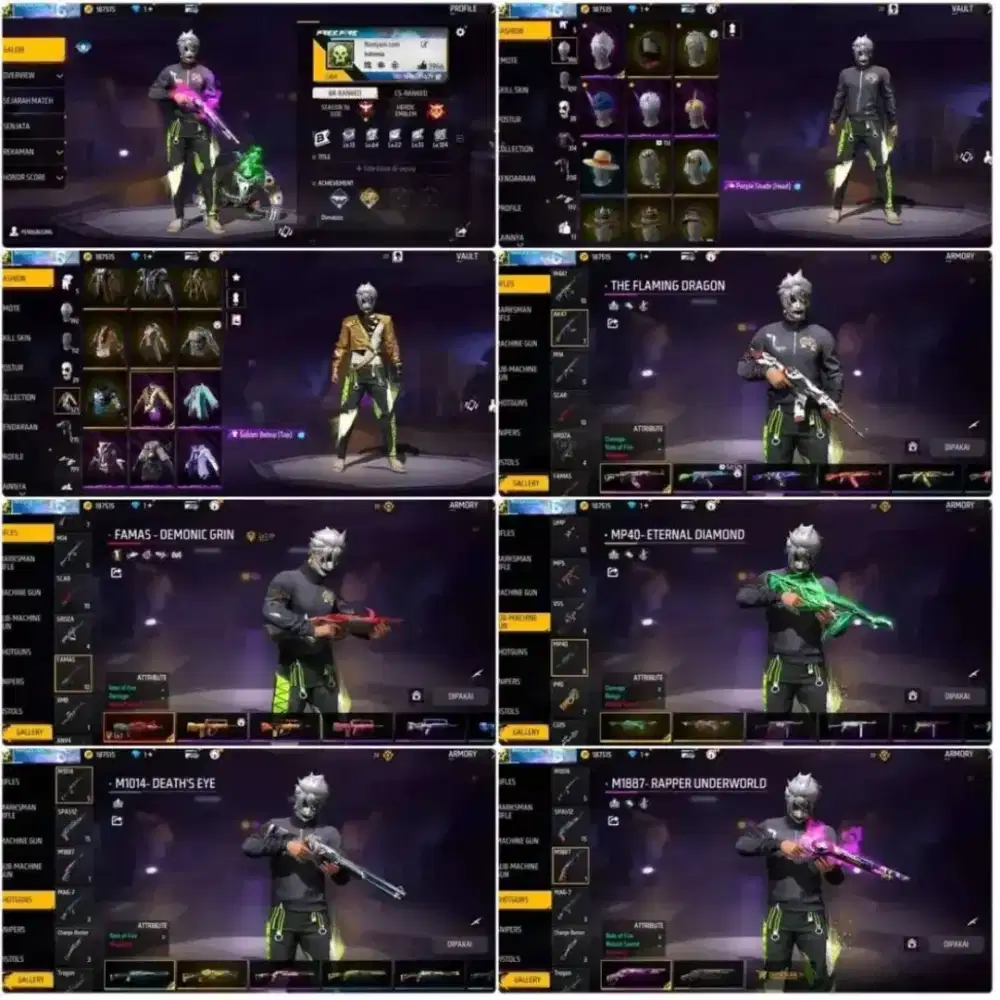 Ready jual akun ff epep free fire murah Aman dan Tepercaya