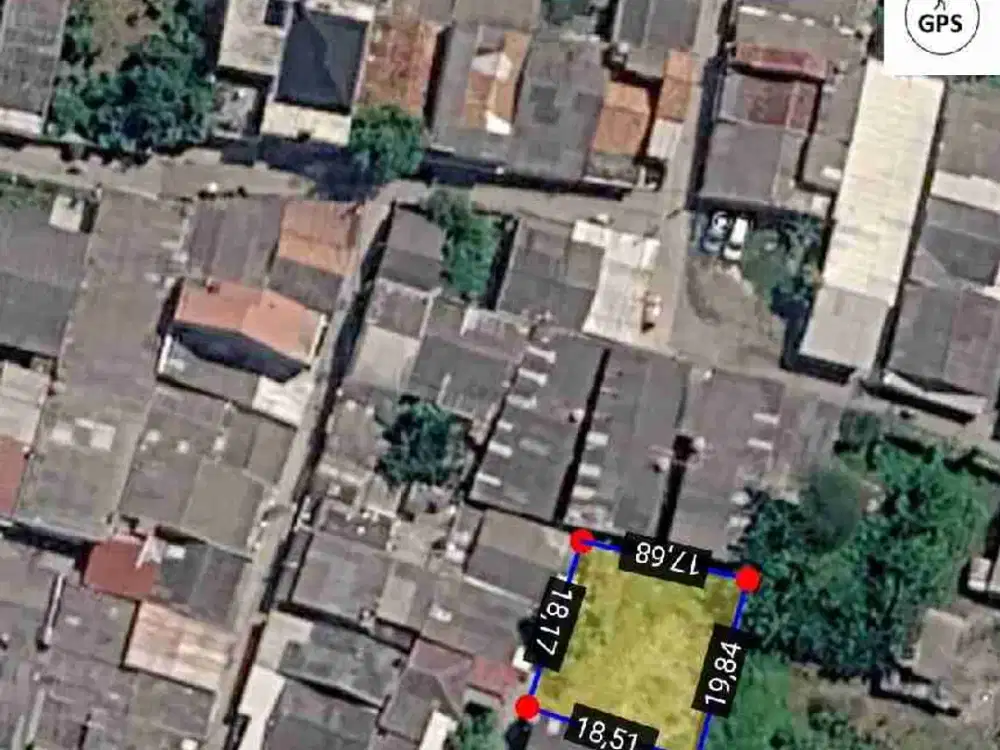 Tanah lebar depan 18 meter Bekasi Kota Mobil Masuk dekat SMK Gelora Bekasi