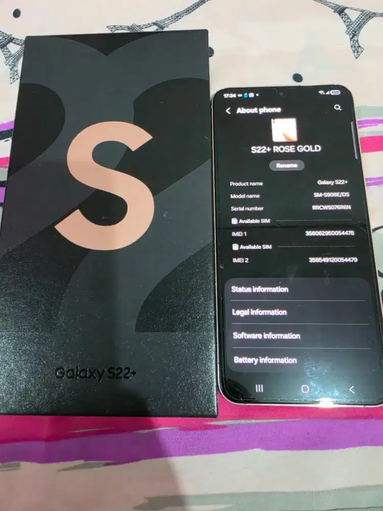 SAMSUNG S22 + ROSE GOLD