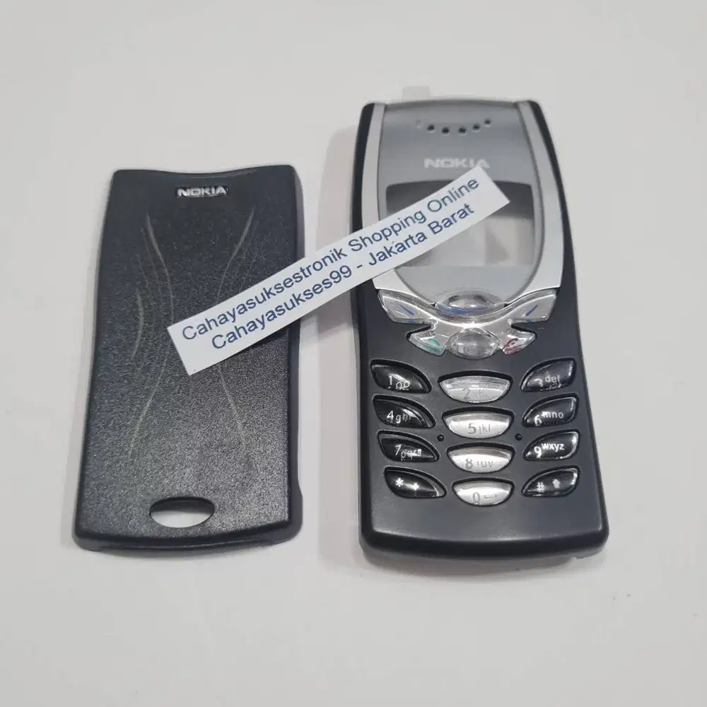 Casing Nokia 8250 Black Housing Handphone Vintage Case Cover HP Jadul