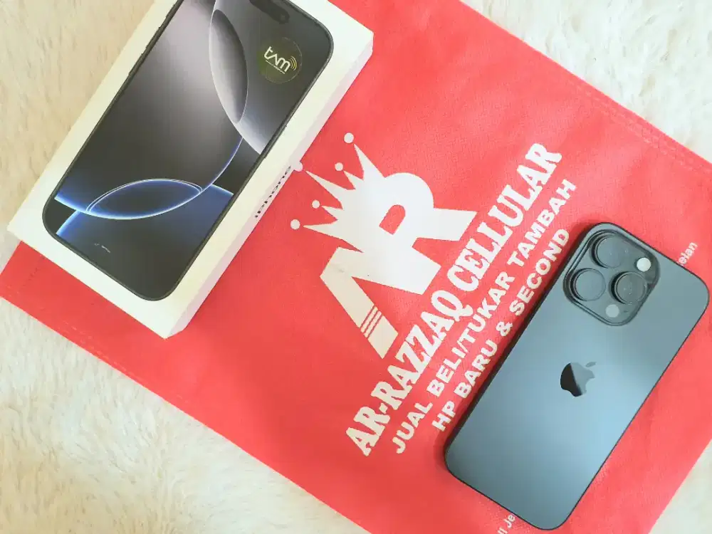 IPHONE 16 PRO 128 GB RESMI IBOX
GARANSI SAMPAI 06/07/2026