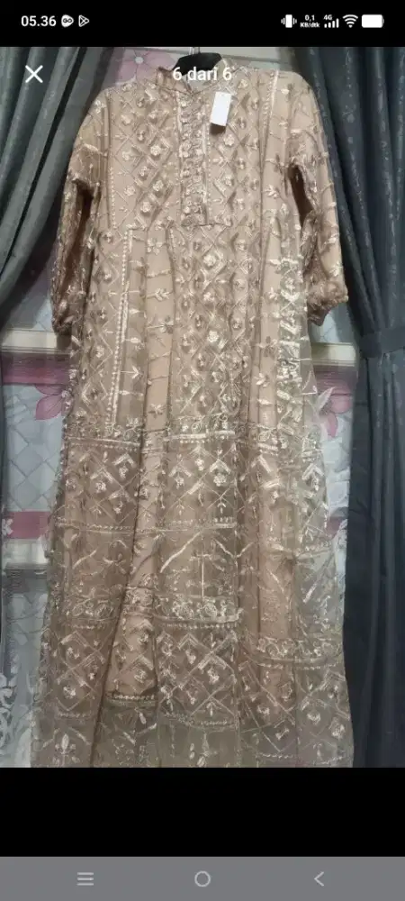 Baju gamis brukat mewah