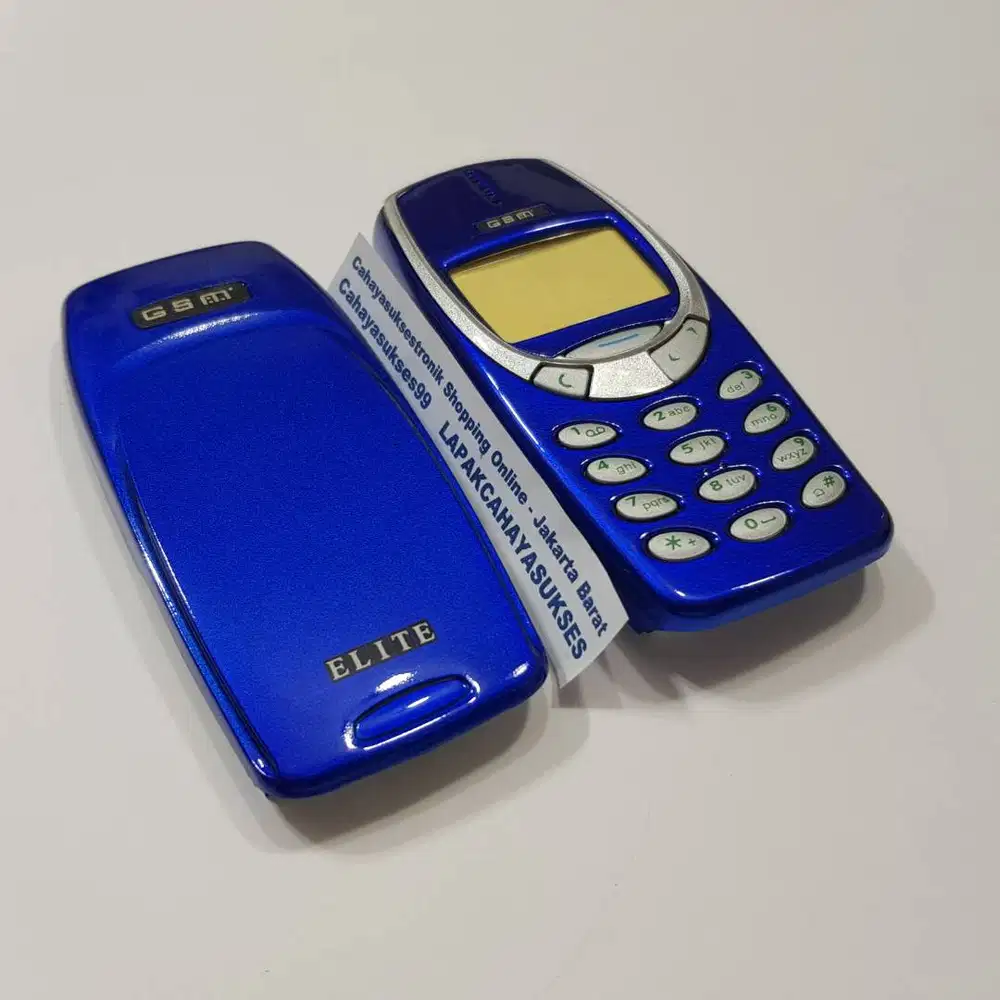 Casing Nokia 3310 Biru Housing Handphone Vintage Case Cover HP Jadul