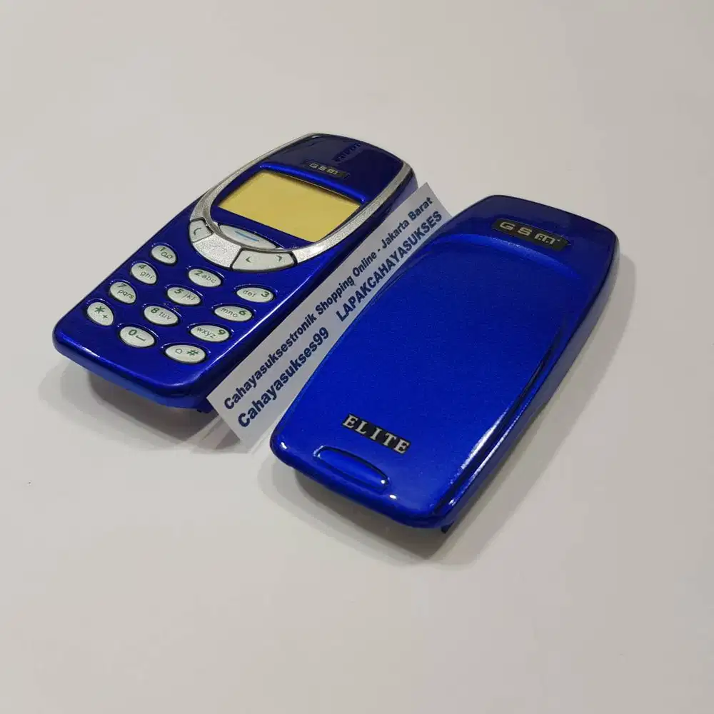 Casing Nokia 3310 Biru Housing Handphone Vintage Case Cover HP Jadul