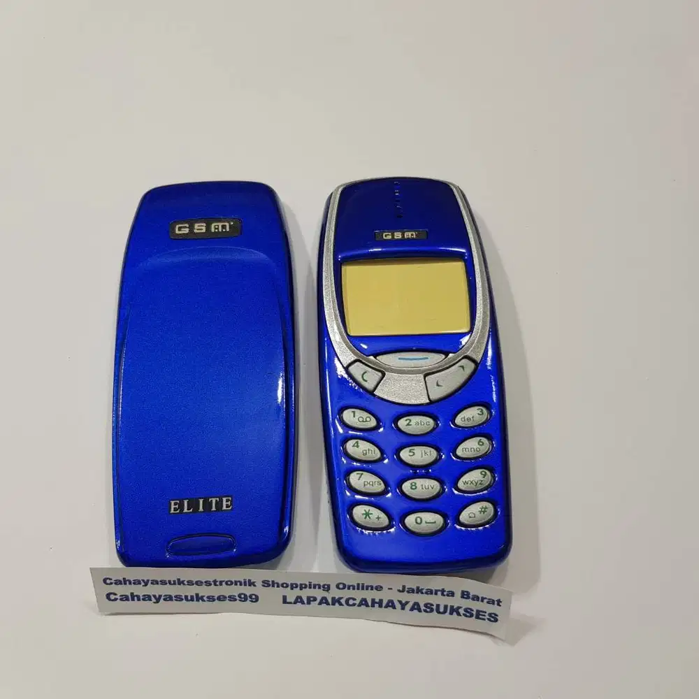 Casing Nokia 3310 Biru Housing Handphone Vintage Case Cover HP Jadul